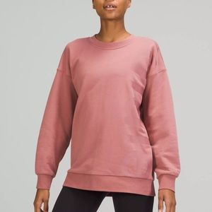 Pink Lululemon Perfectly Oversized Crew